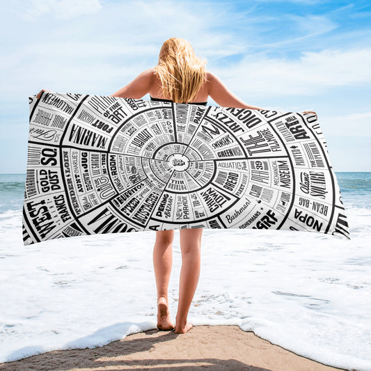 San Francisco Type Wheel - Beach Towel