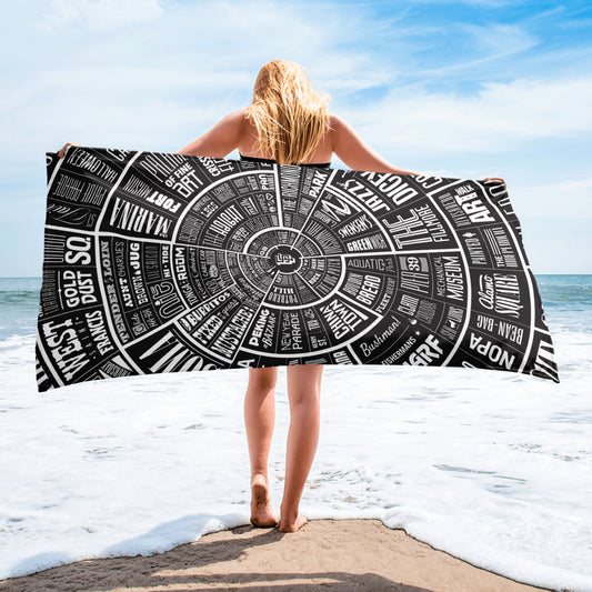 San Francisco Type Wheel - Beach Towel