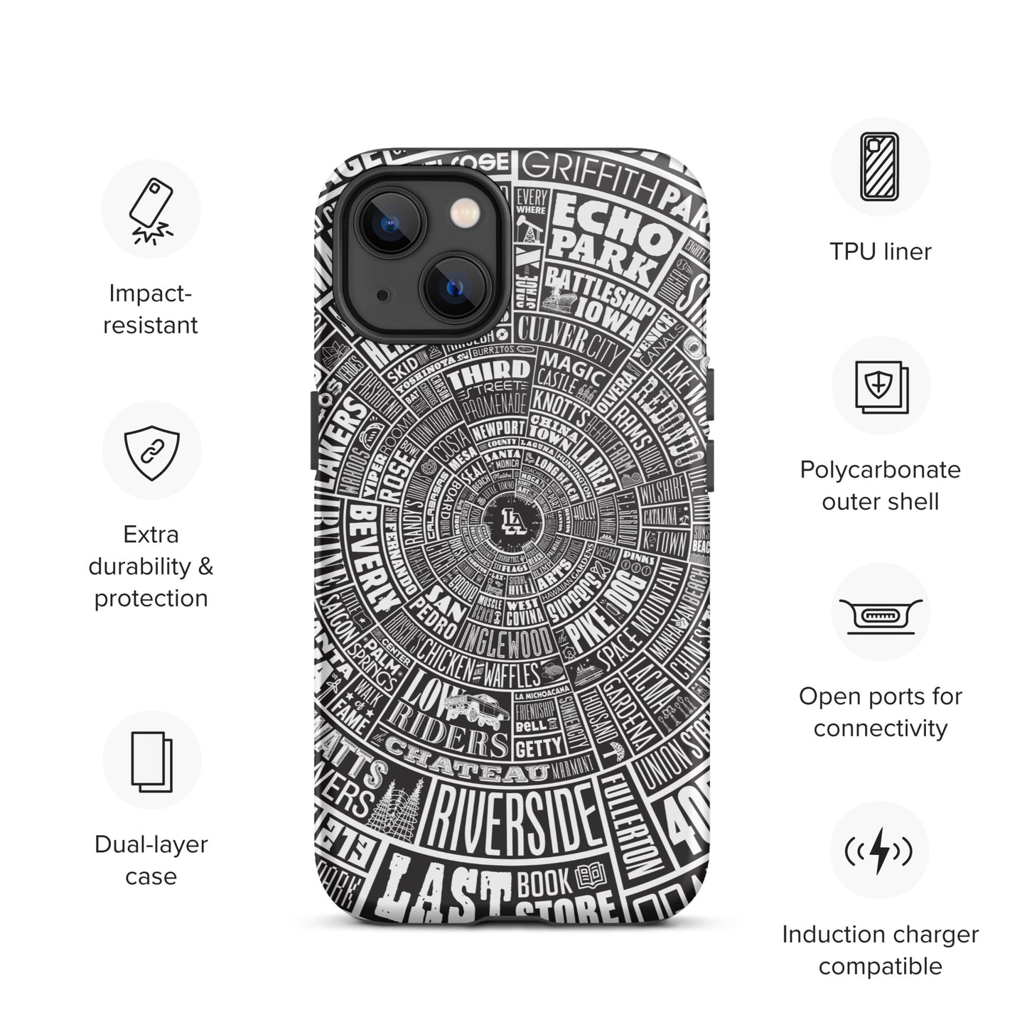 Los Angeles Tough iPhone case