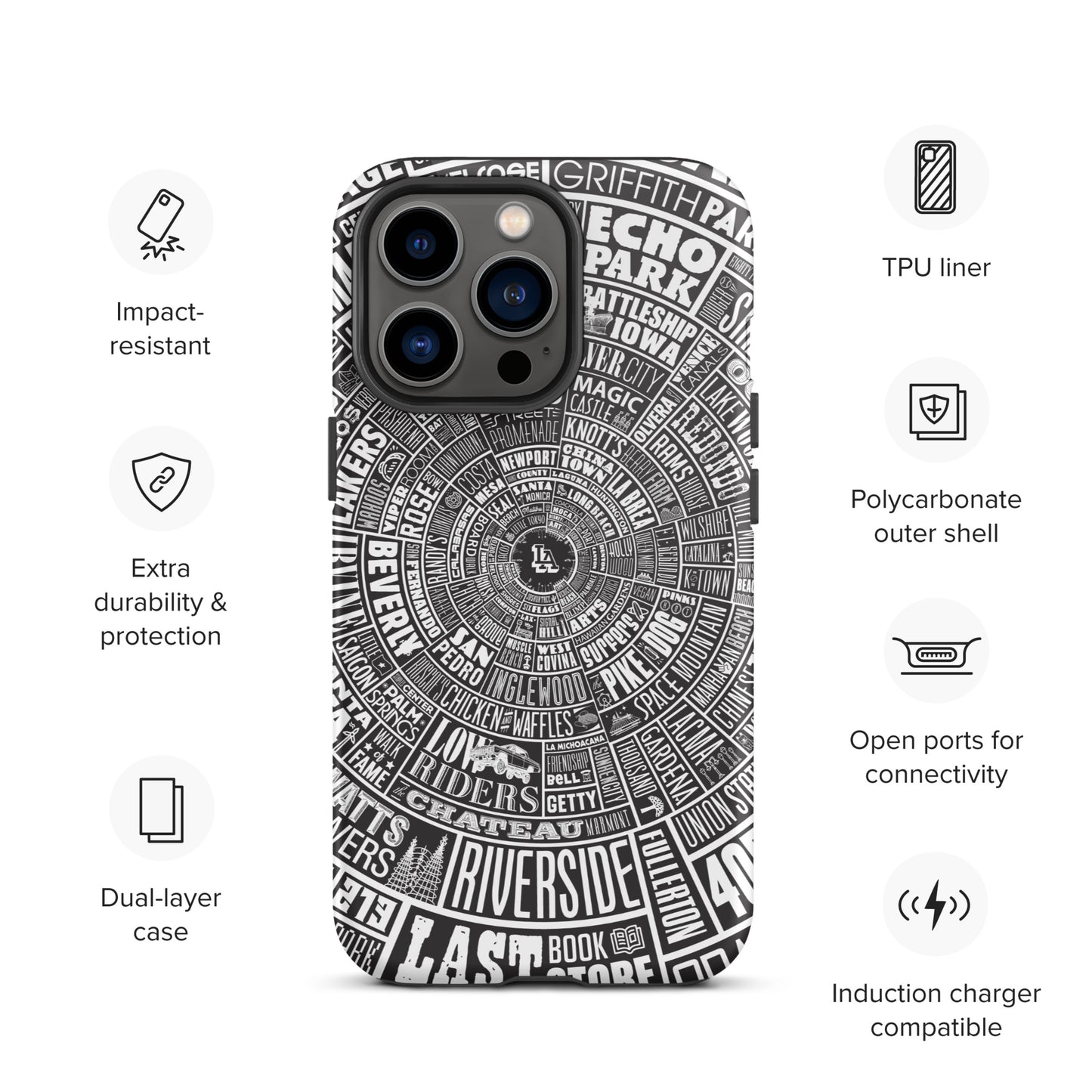 Los Angeles Tough iPhone case