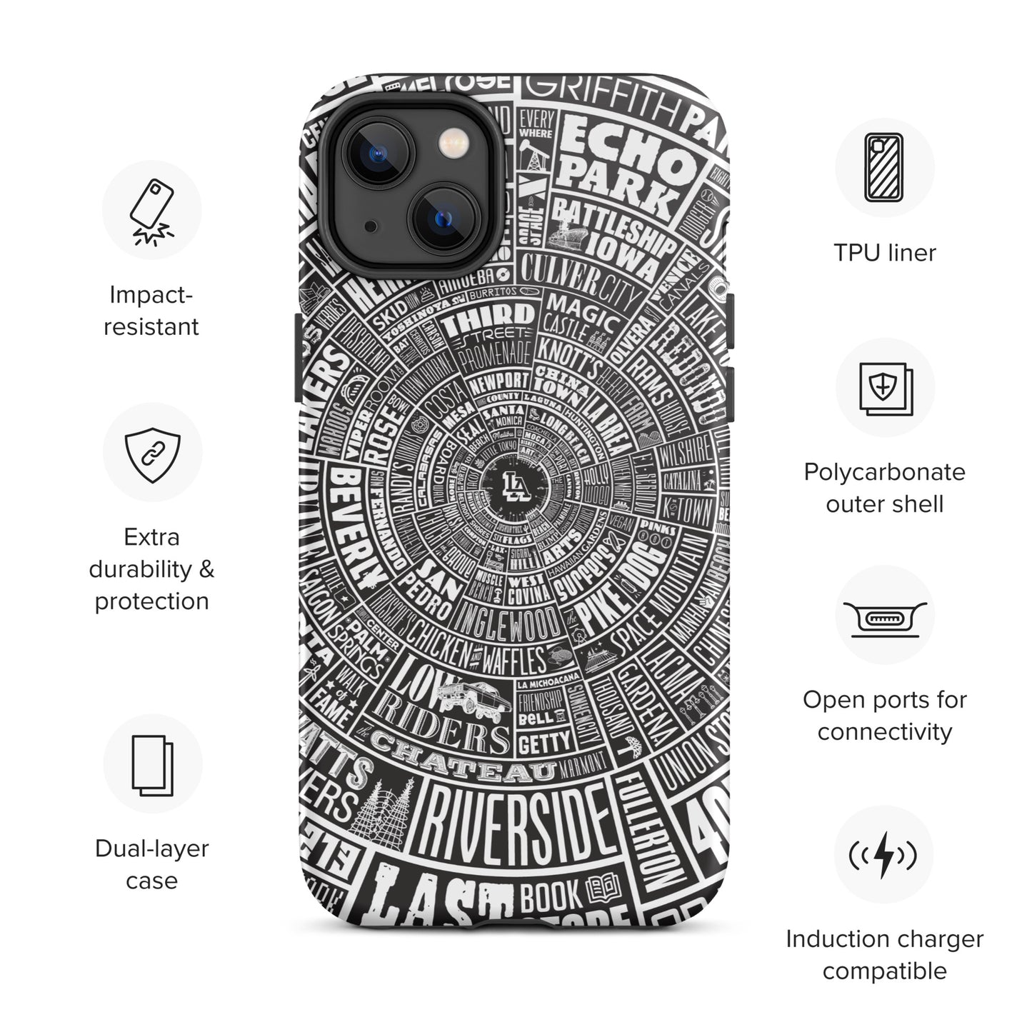 Los Angeles Tough iPhone case