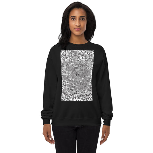 Los Angeles Type Wheel - Sweater - Womens - Black Bkg