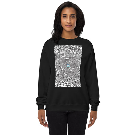 Los Angeles Type Wheel - Sweater - Women's - Black Bkg