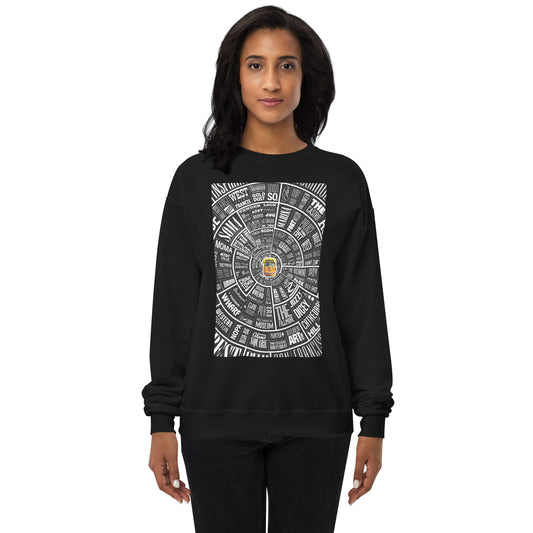 San Francisco Type Wheel - Sweater - Women's - Black Bkg
