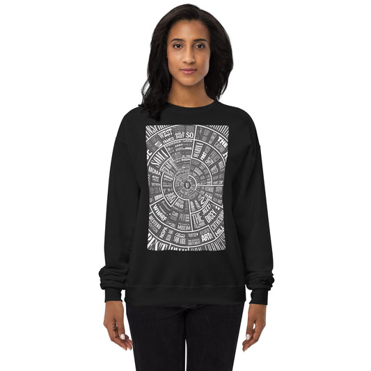 San Francisco Type Wheel - Sweater - Women's - Black Bkg