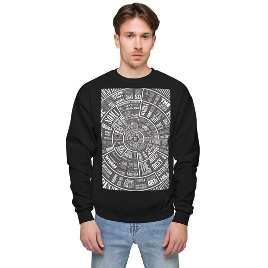 San Francisco Type Wheel - Sweater - Black