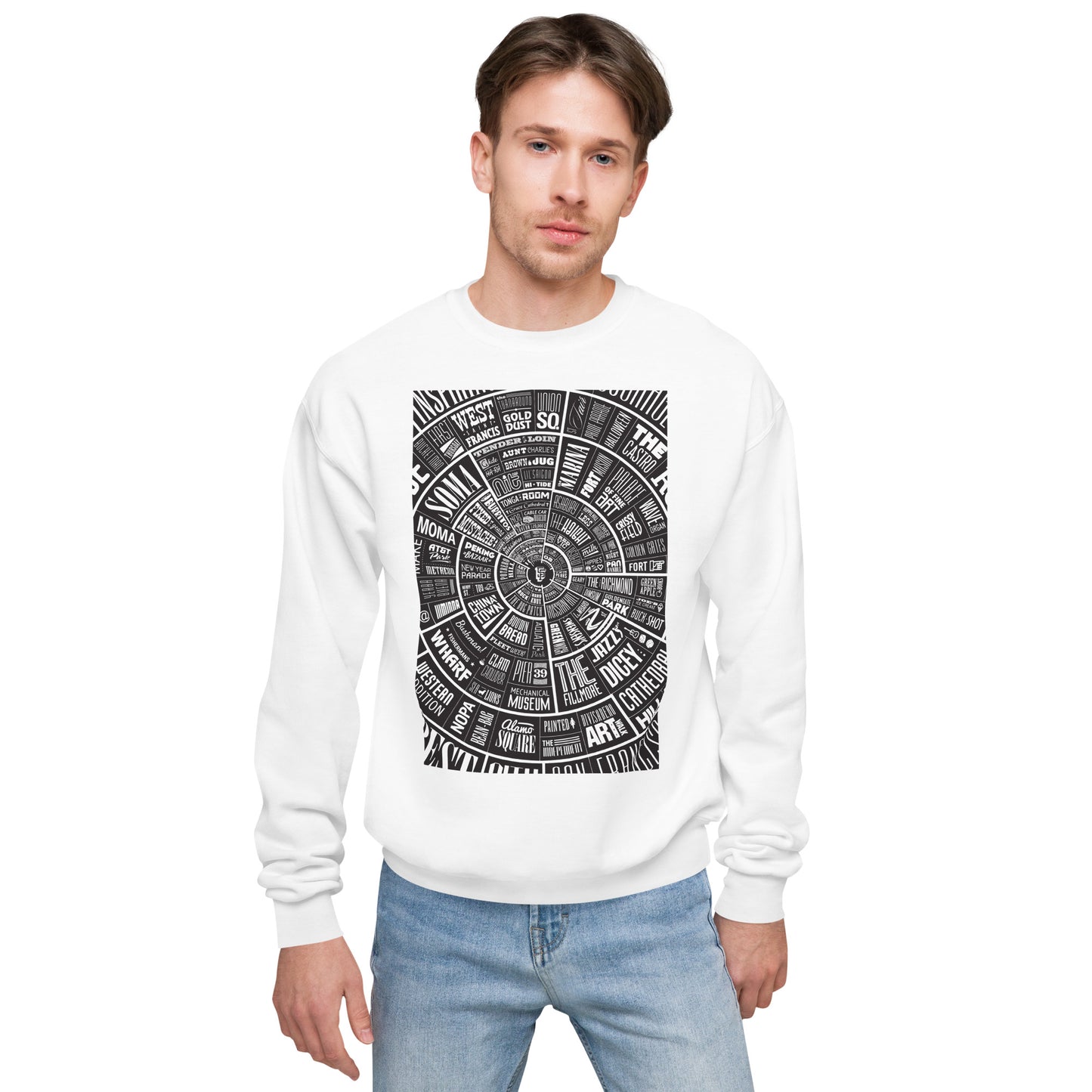 San Francisco Type Wheel - Sweater - Black