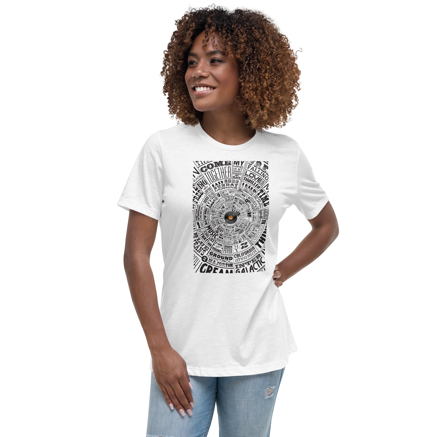 Women's t-shirt–Music Type Wheel