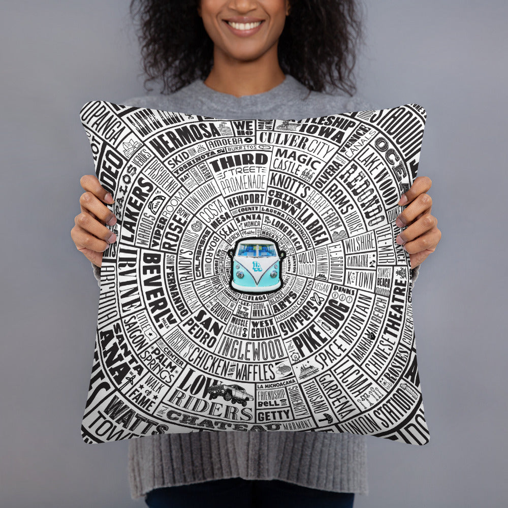 Los Angeles Type Wheel Pillow