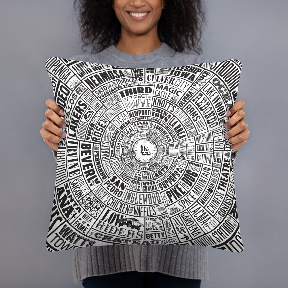 Los Angeles Type Wheel Pillow