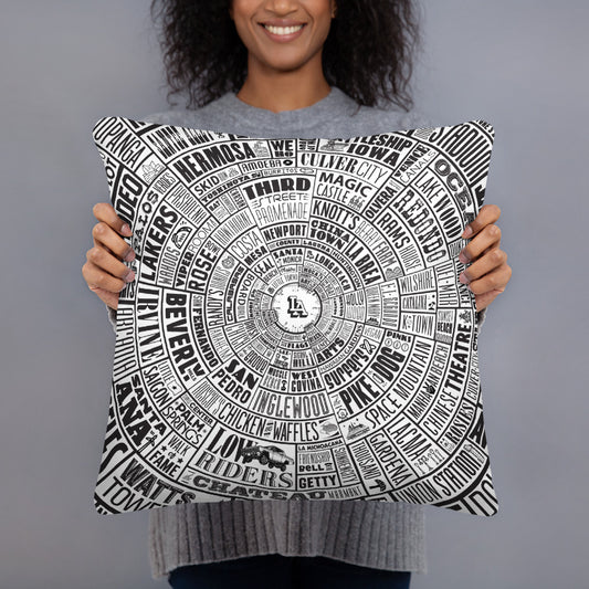 Los Angeles Type Wheel Pillow