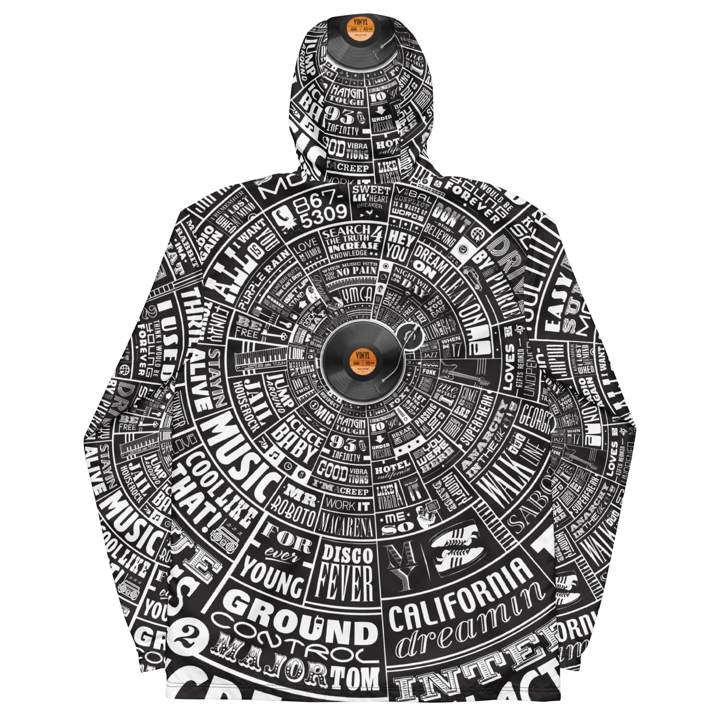 Music TypeWheel Windbreaker
