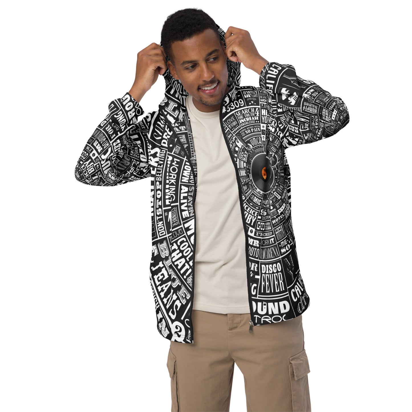 Music TypeWheel Windbreaker