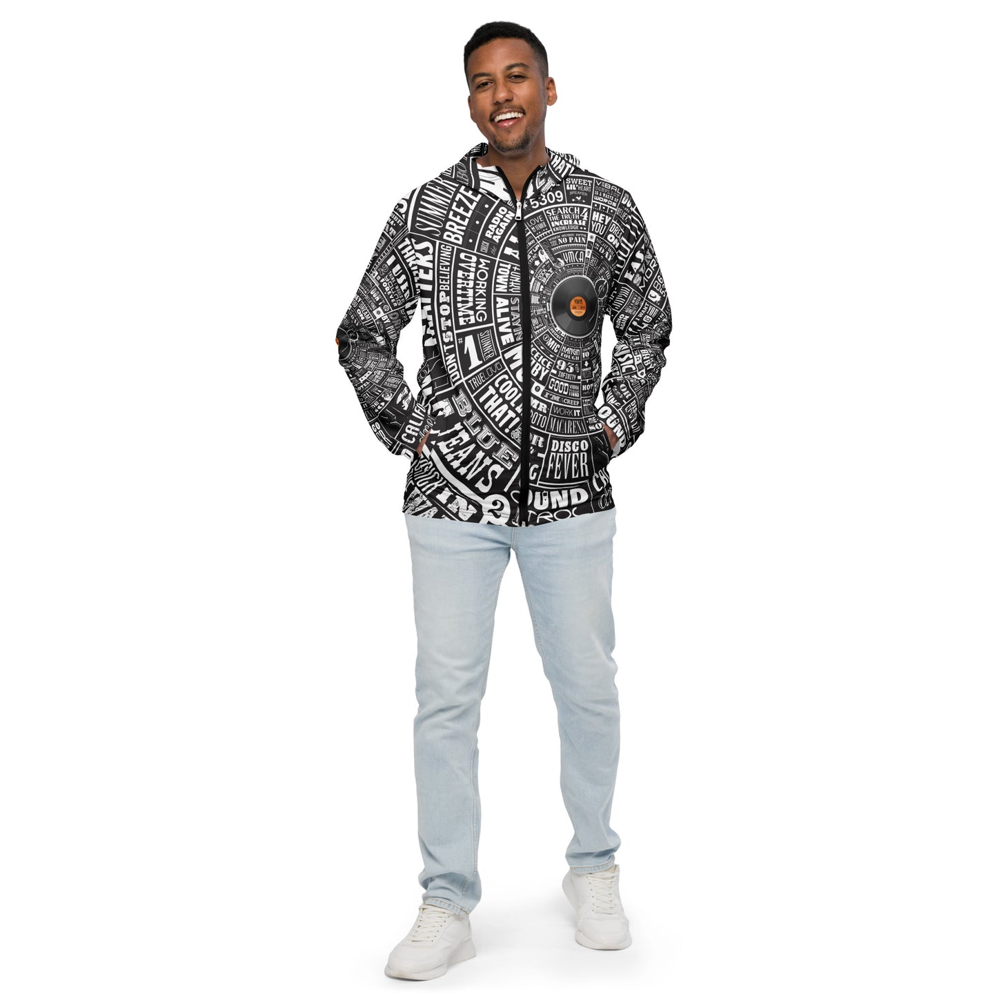 Music TypeWheel Windbreaker