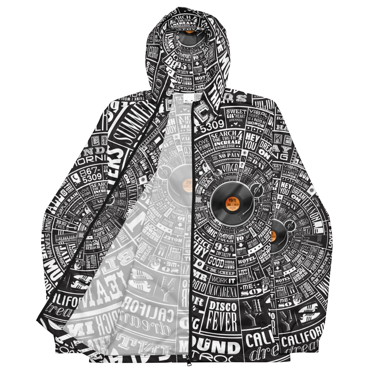 Music TypeWheel Windbreaker