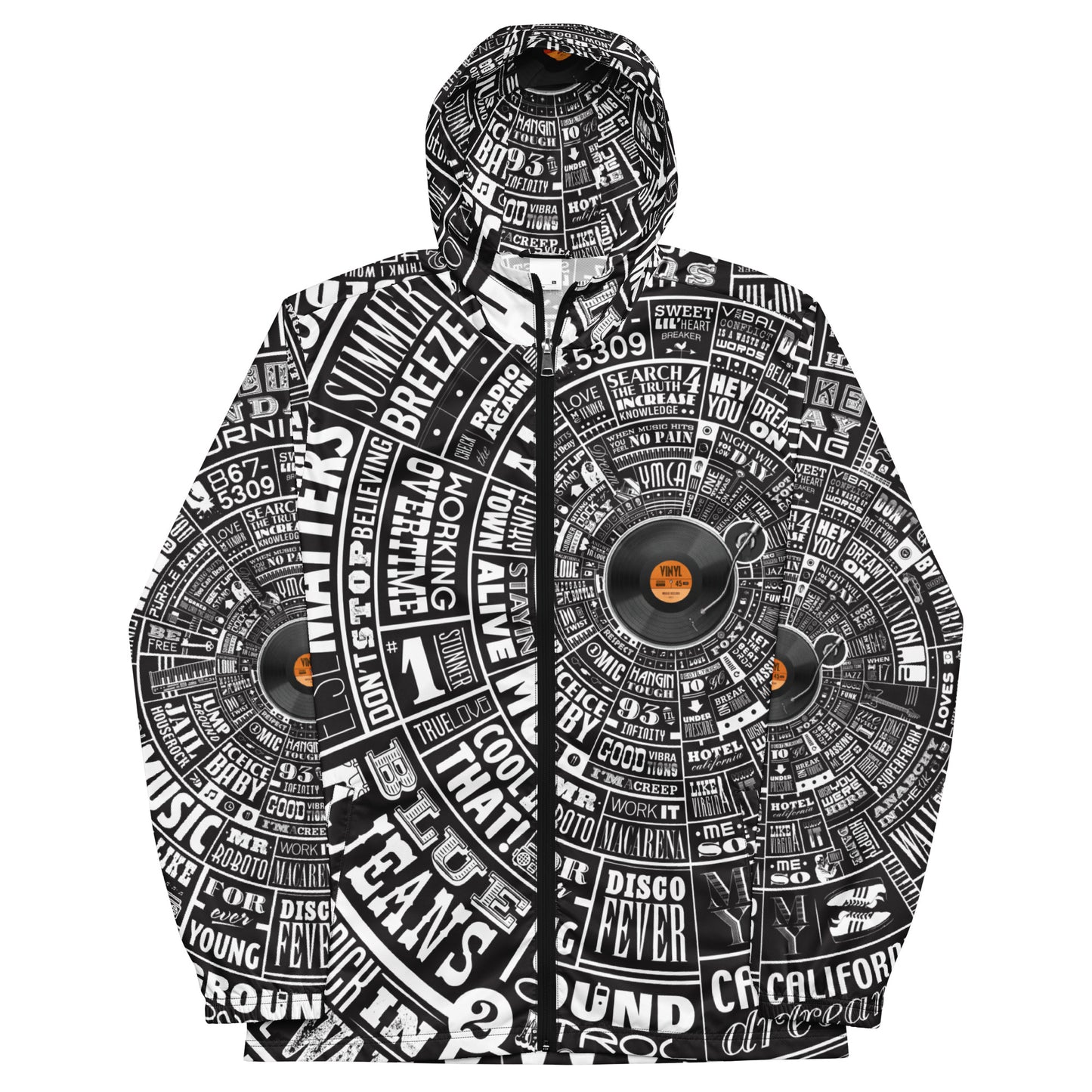 Music TypeWheel Windbreaker