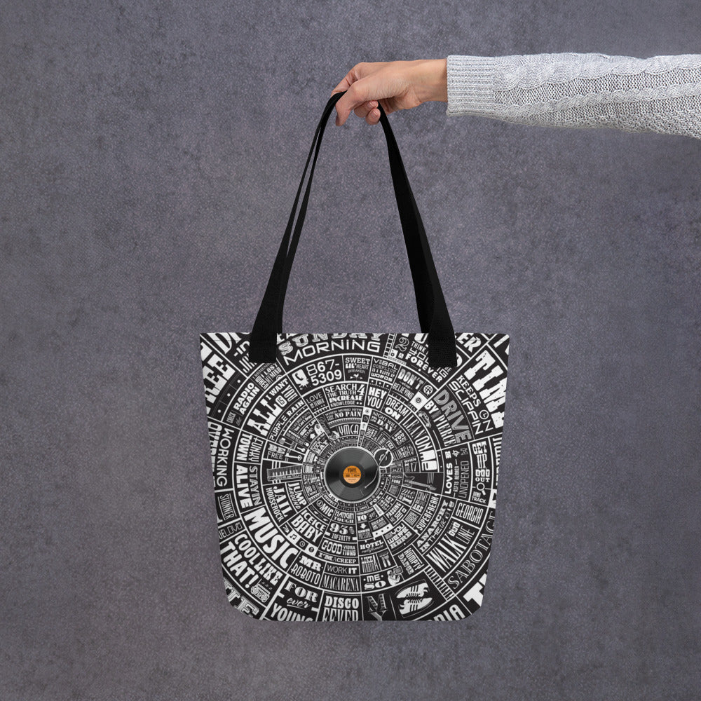 Musical Type Wheel - Tote bag