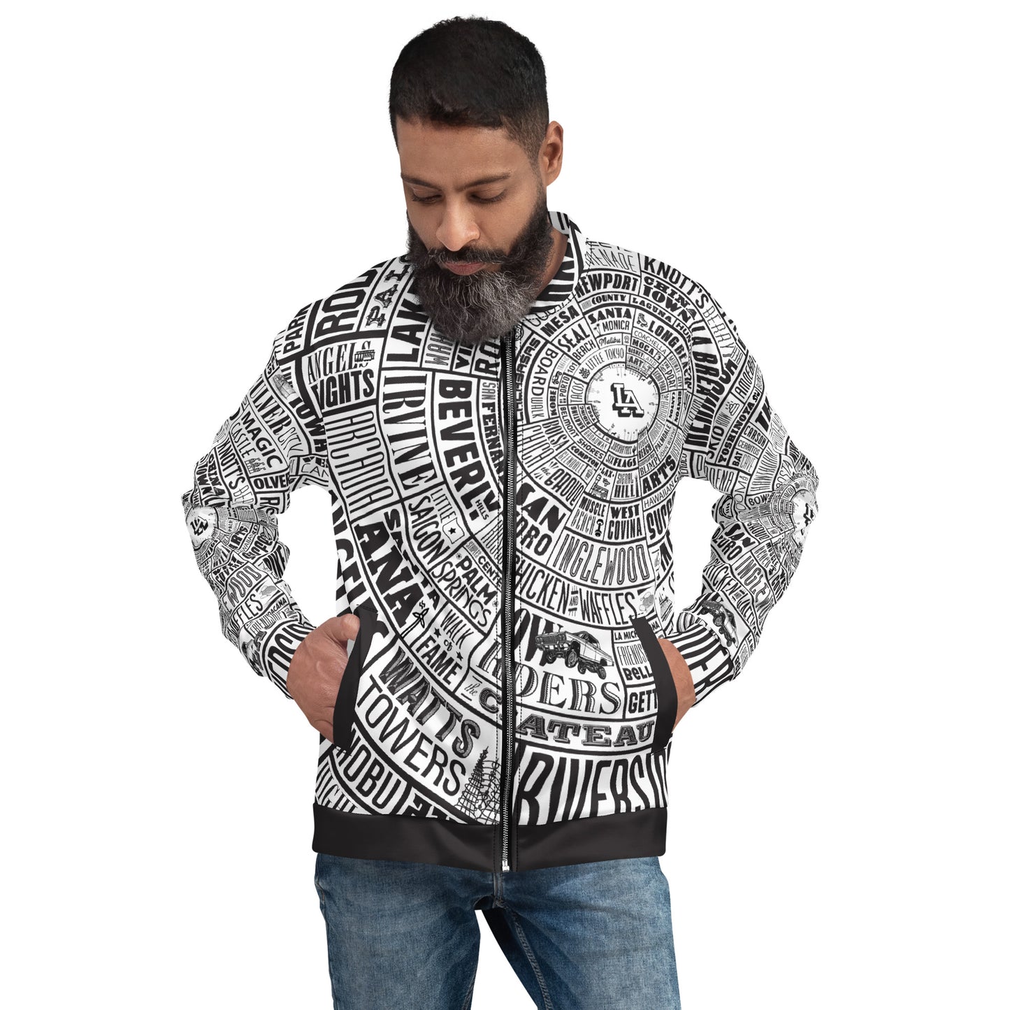 Los Angeles Type Wheel All Over Jacket