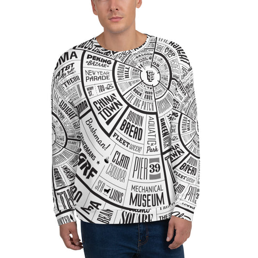 San Francisco Type Wheel All Over Sweater