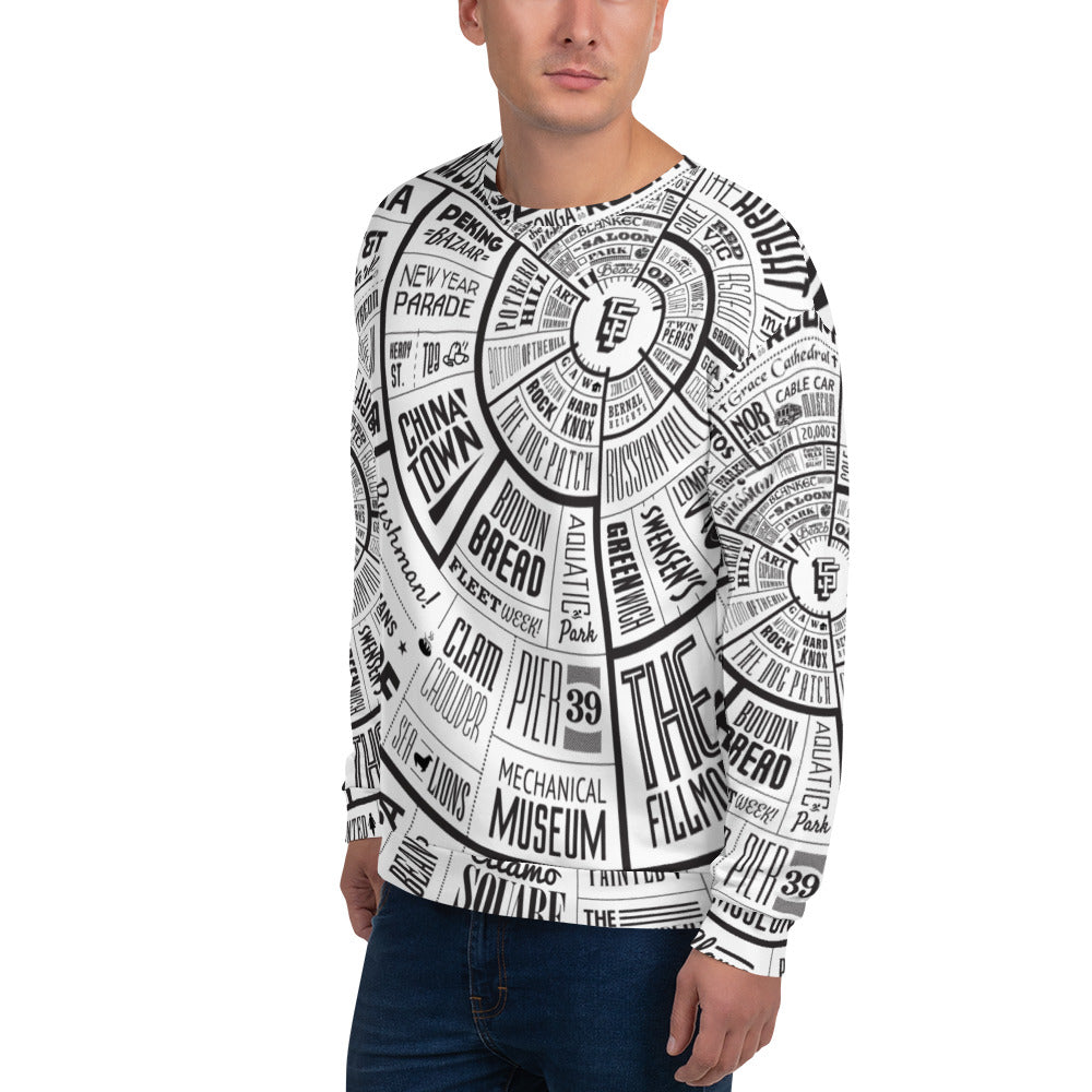 San Francisco Type Wheel All Over Sweater