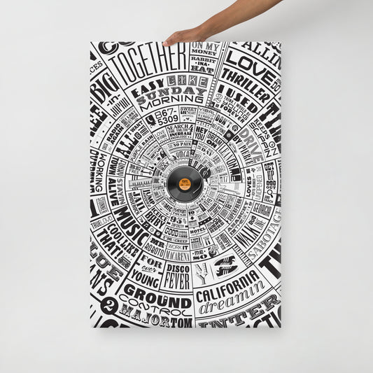 Music Type Wheel - Canvas