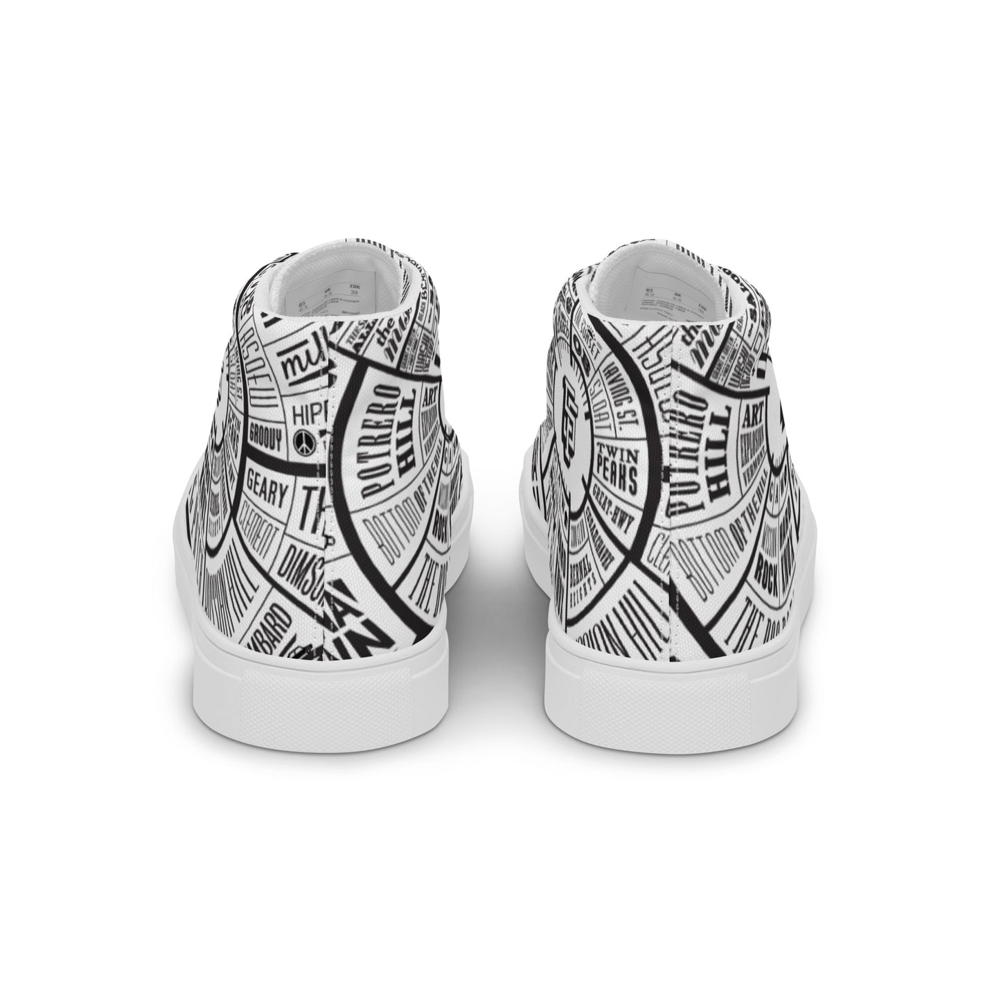 Men’s San Francisco high top canvas shoes