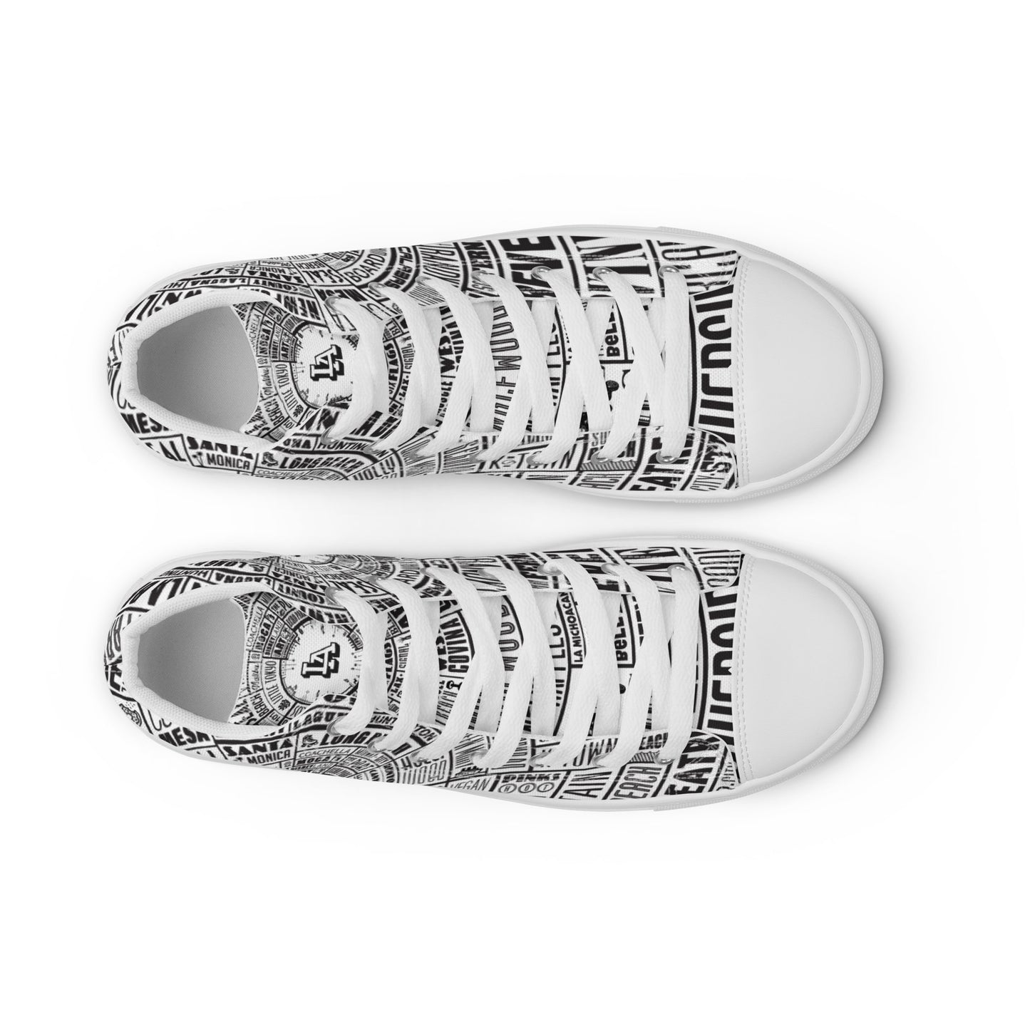 Men’s Los Angeles Type Wheel — high top canvas shoes
