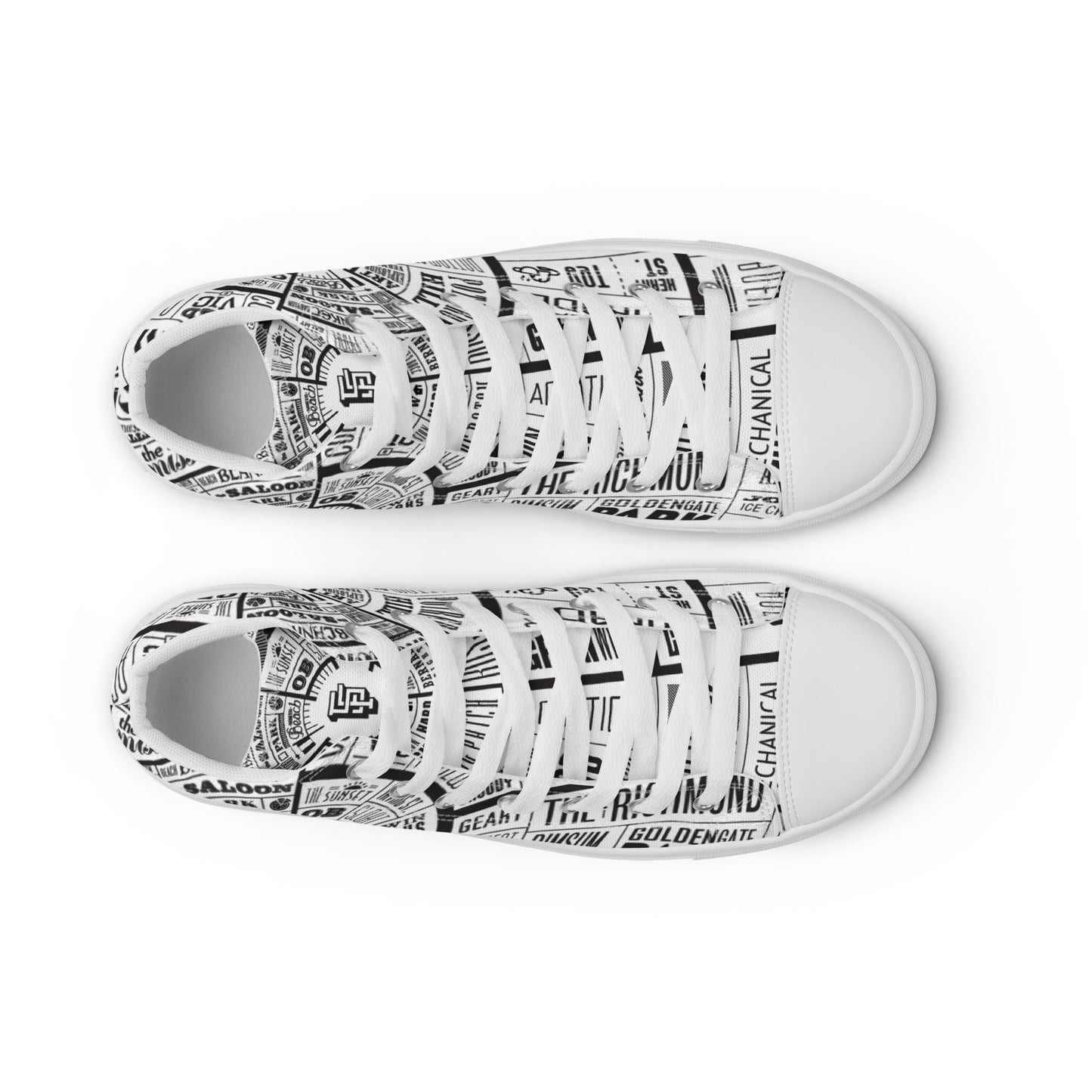 Men’s San Francisco high top canvas shoes