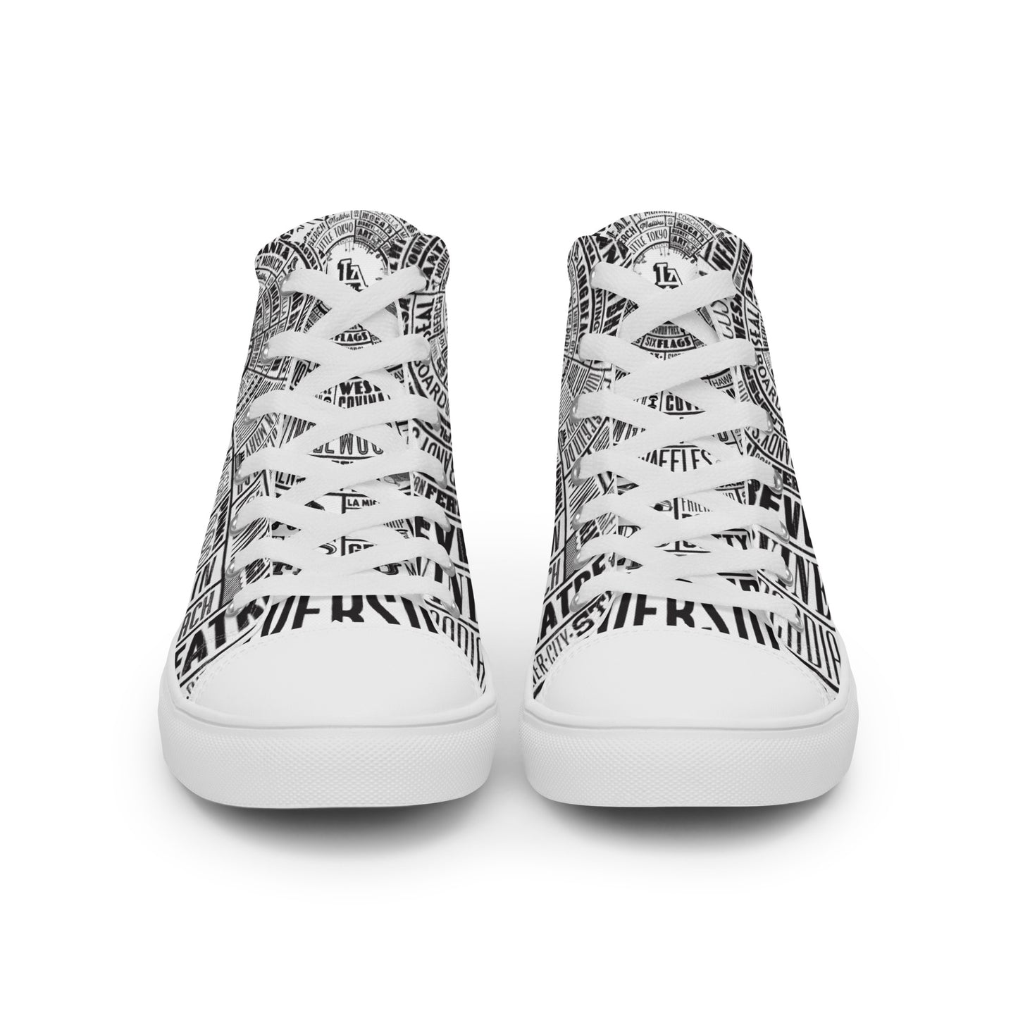 Men’s Los Angeles Type Wheel — high top canvas shoes