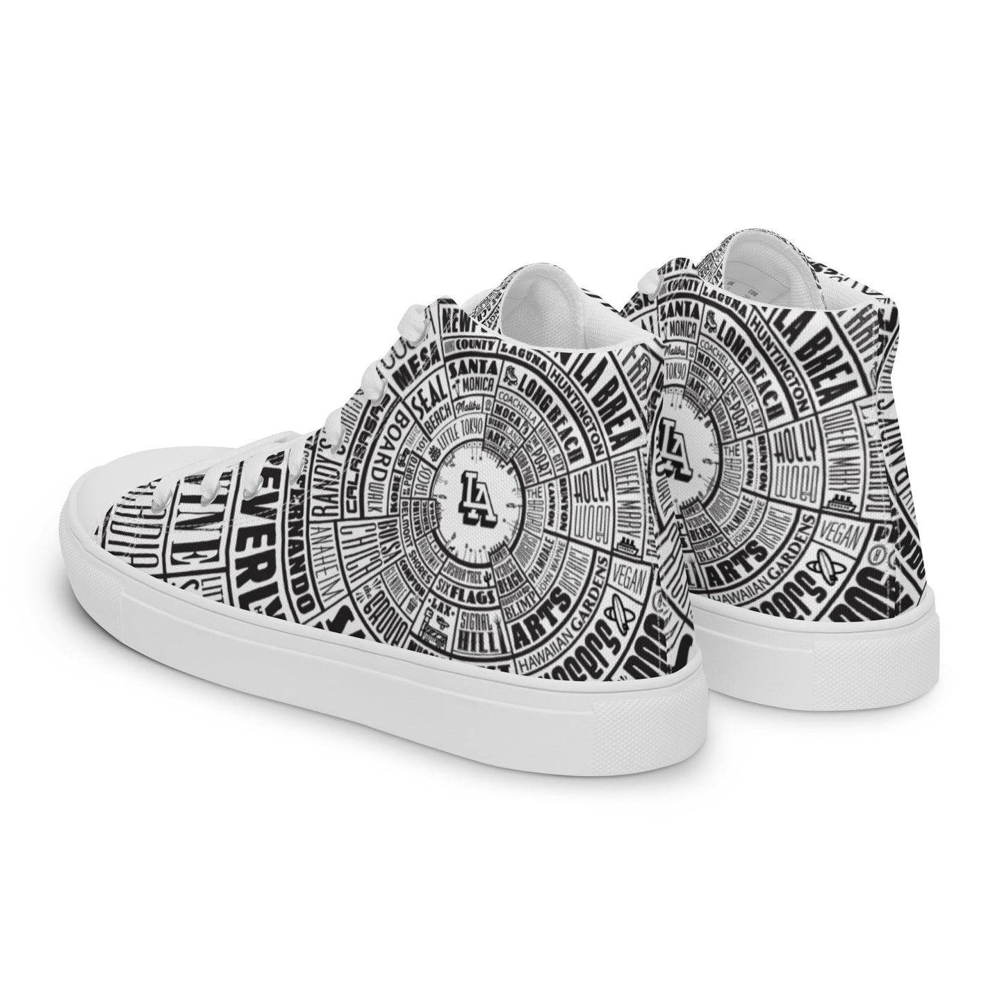 Men’s Los Angeles Type Wheel — high top canvas shoes