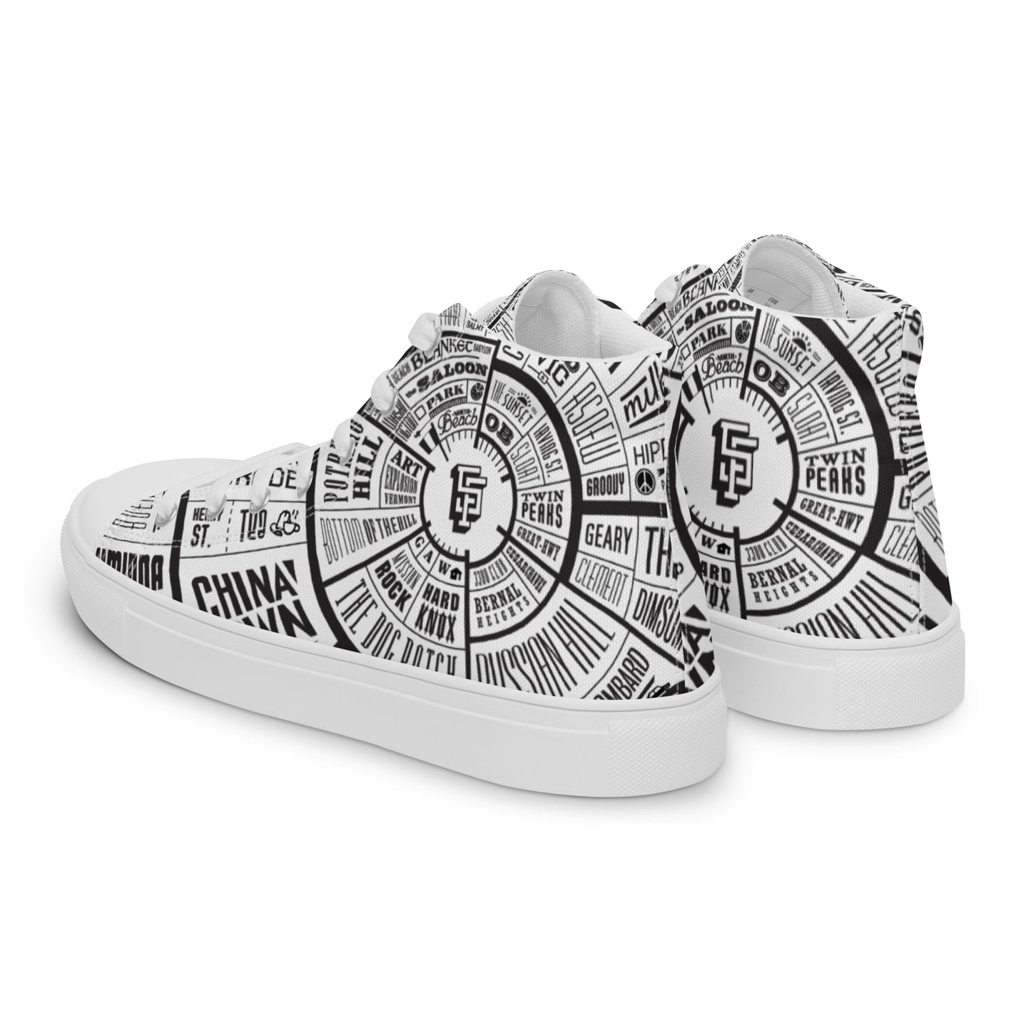 Men’s San Francisco high top canvas shoes