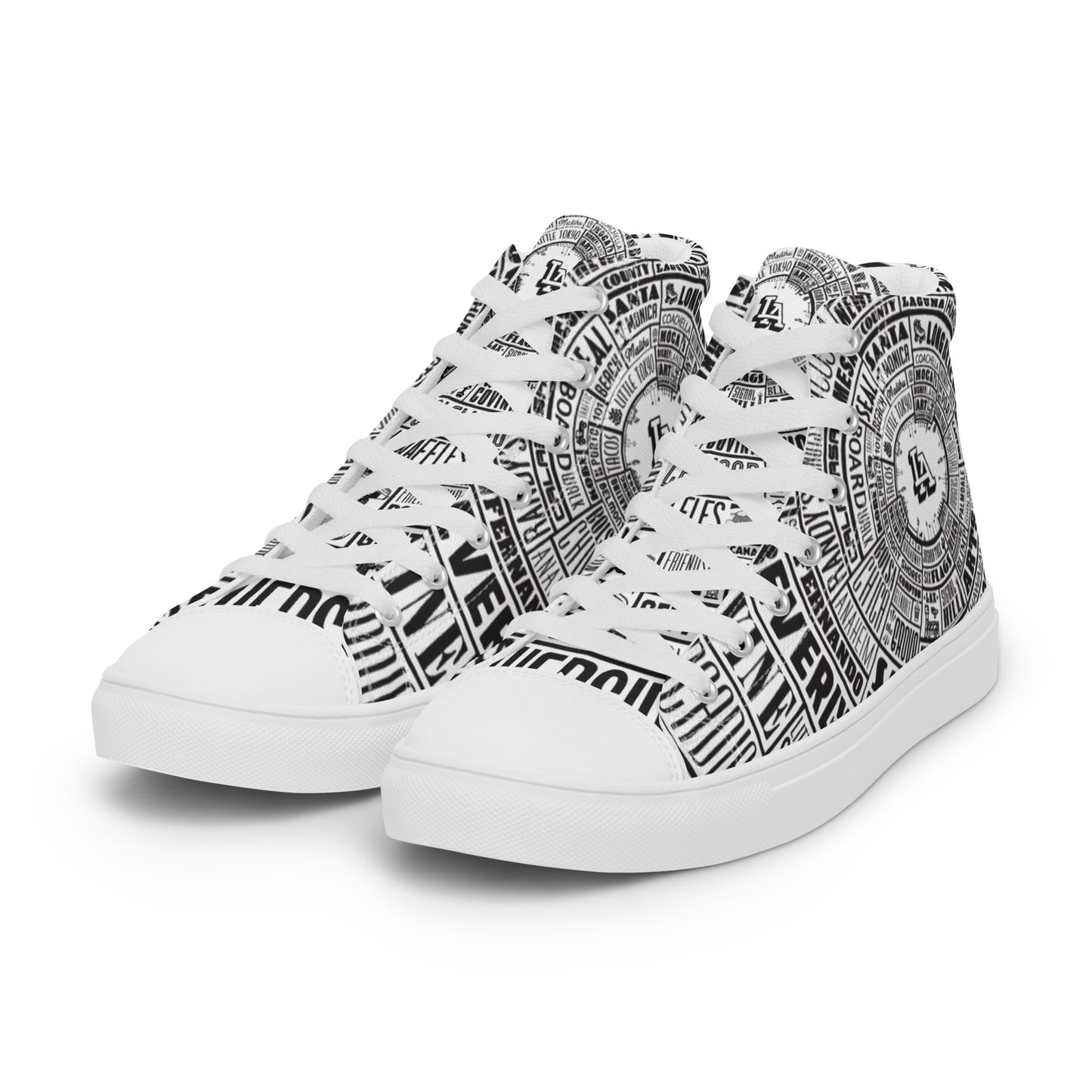Men’s Los Angeles Type Wheel — high top canvas shoes