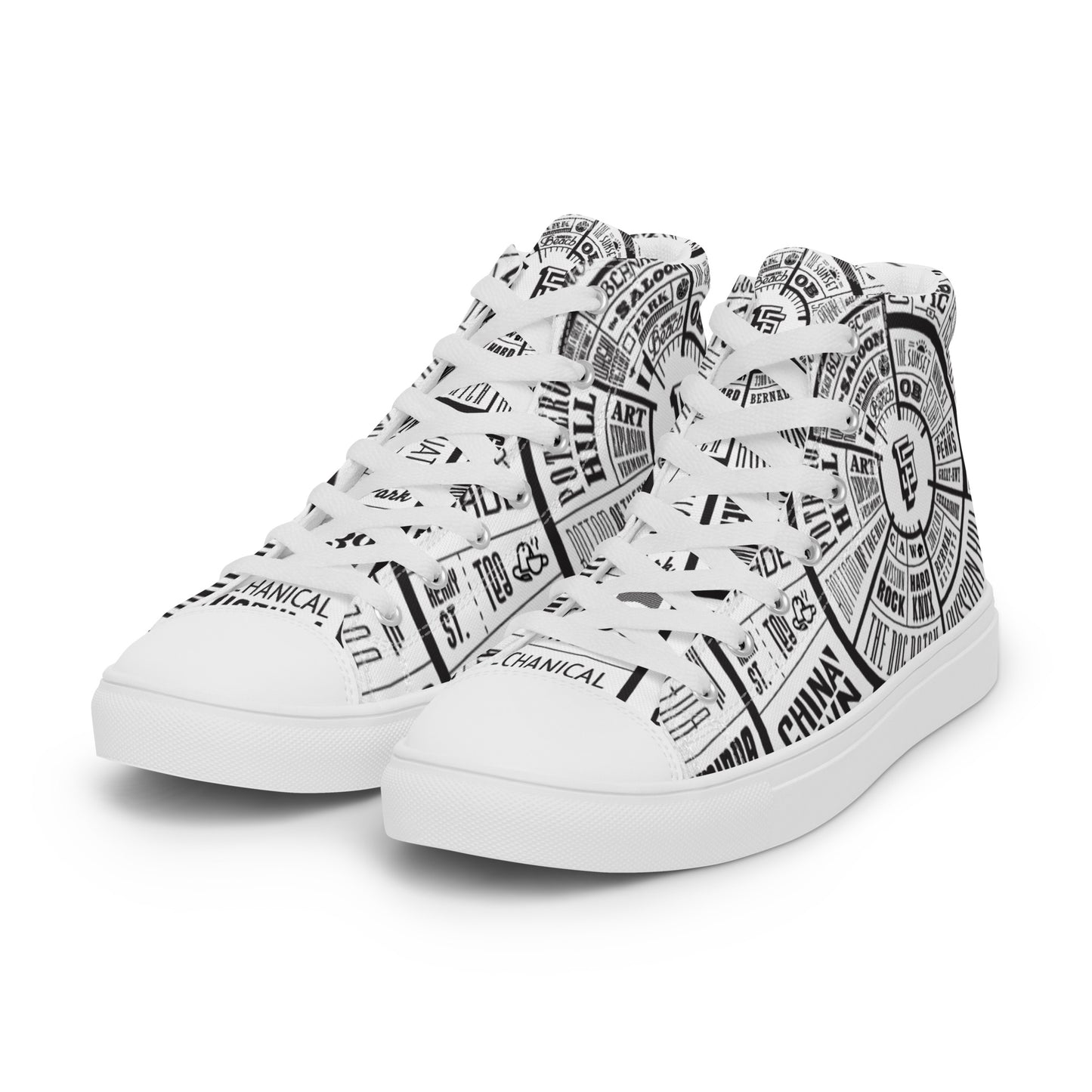 Men’s San Francisco high top canvas shoes