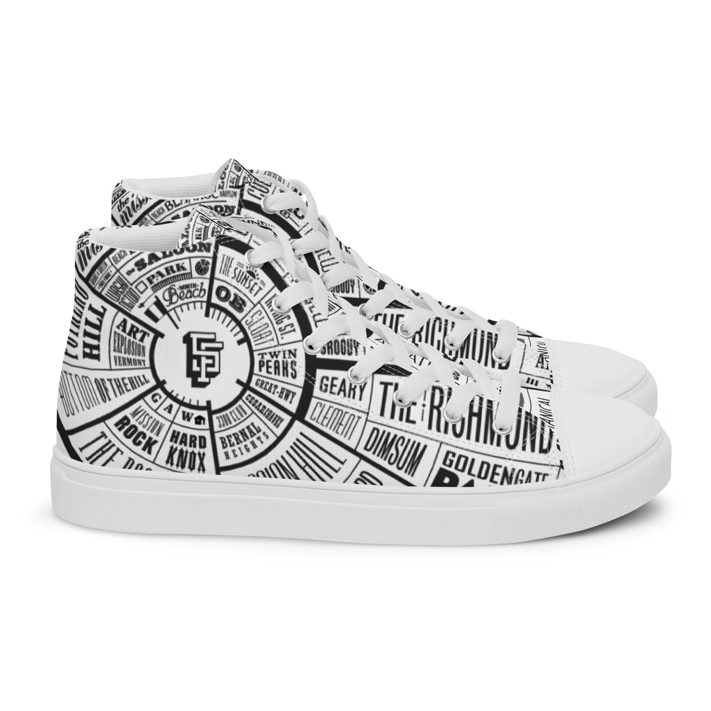 Men’s San Francisco high top canvas shoes