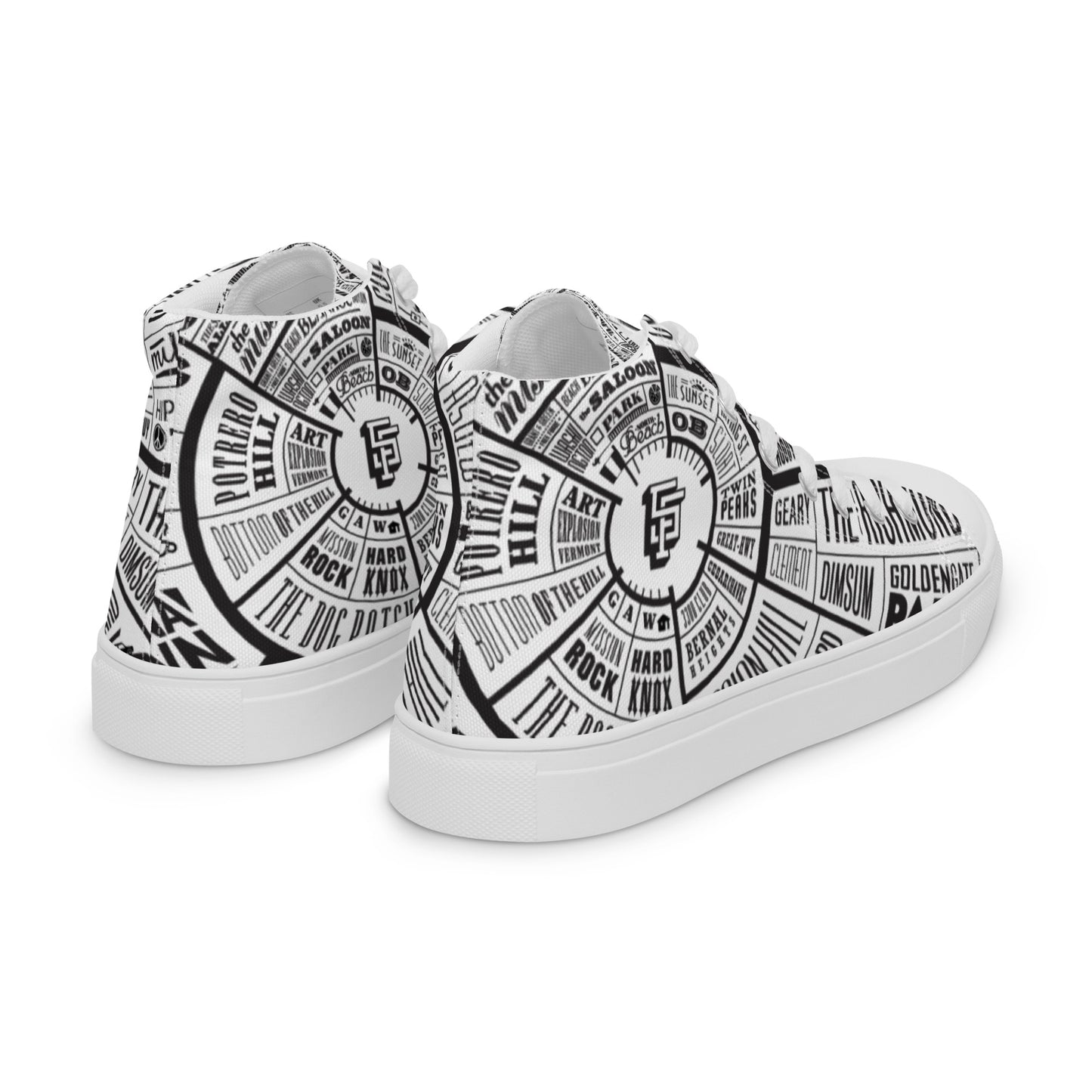 Men’s San Francisco high top canvas shoes