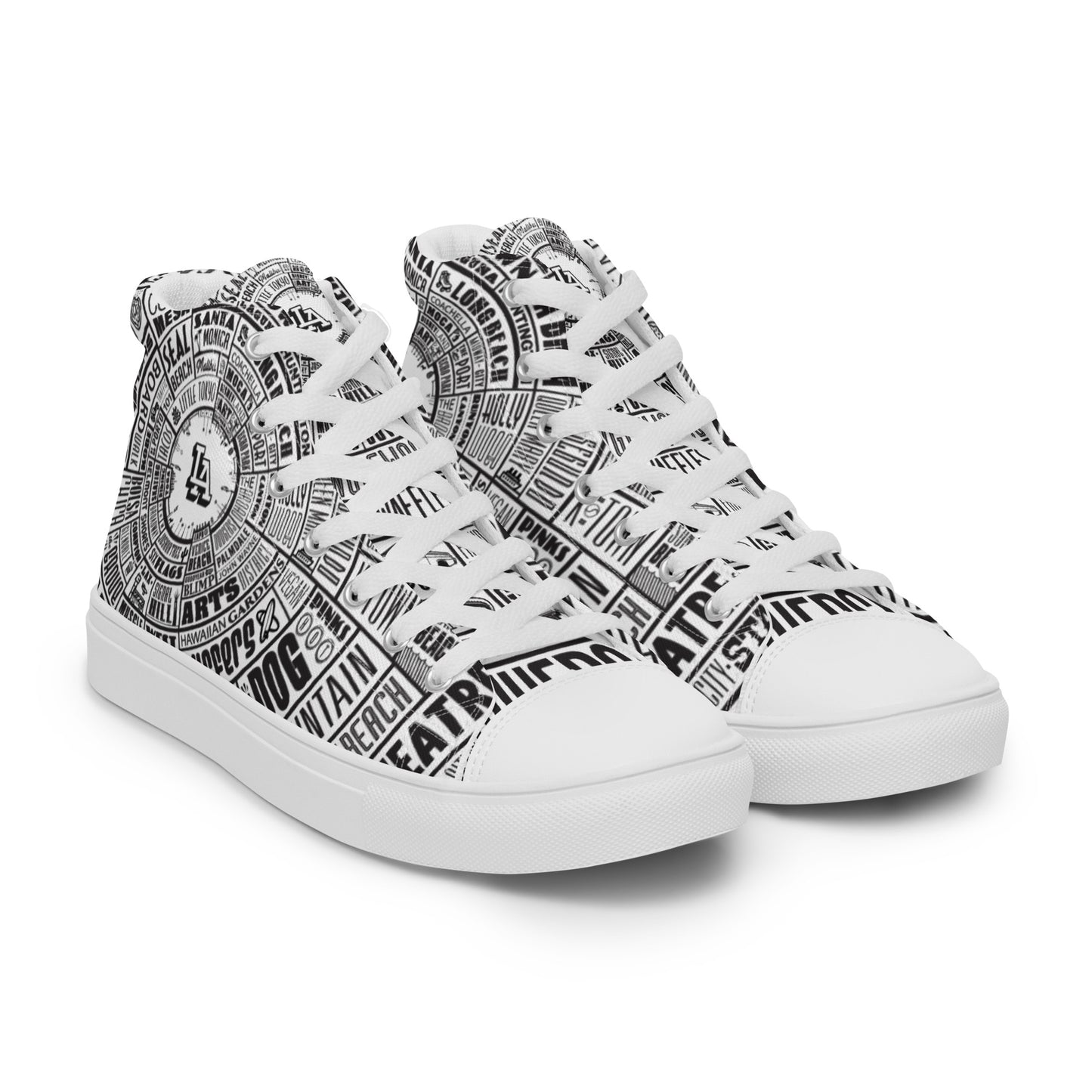 Men’s Los Angeles Type Wheel — high top canvas shoes