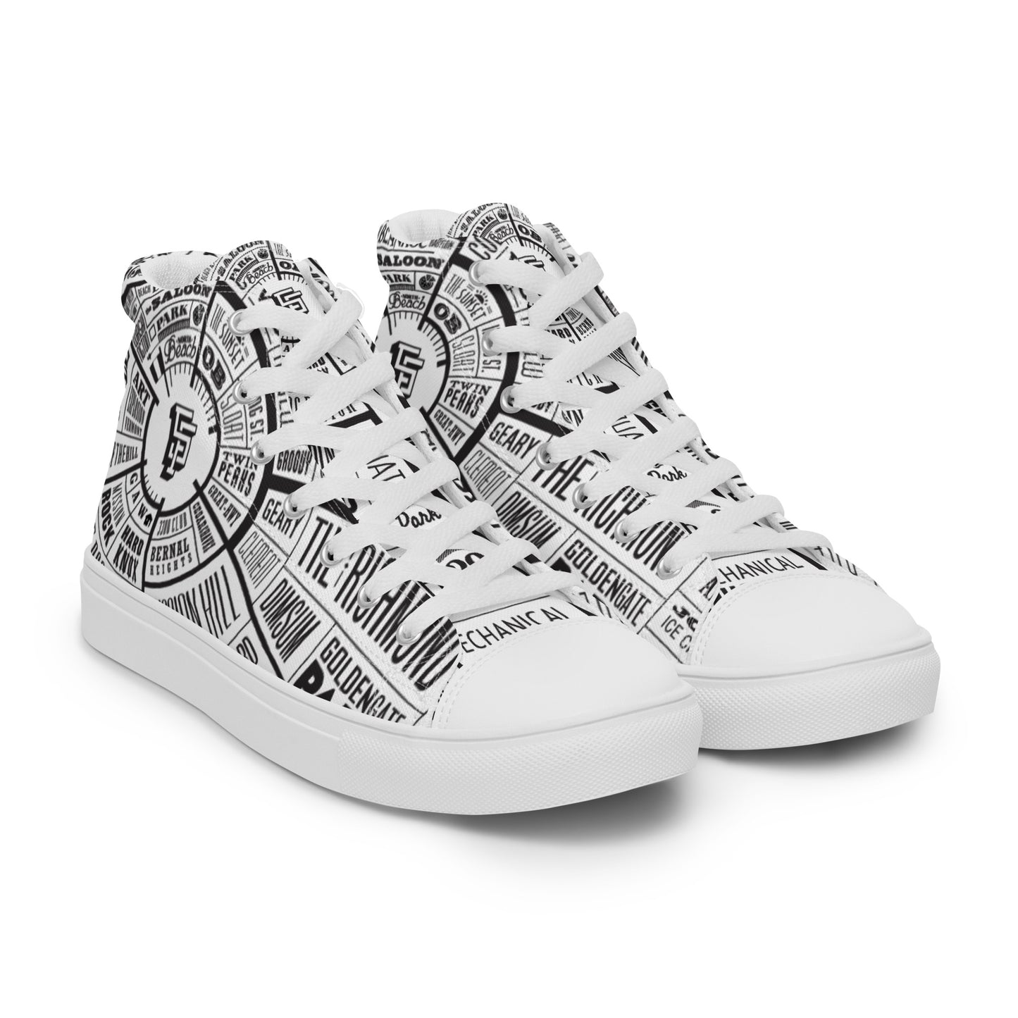 Men’s San Francisco high top canvas shoes