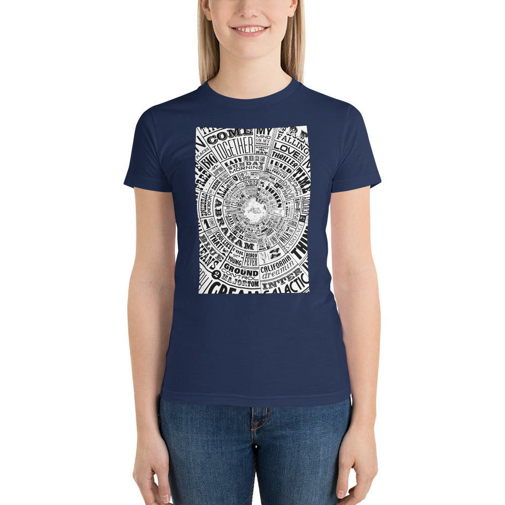 Musical Type wheel Design - Women's t-shirt