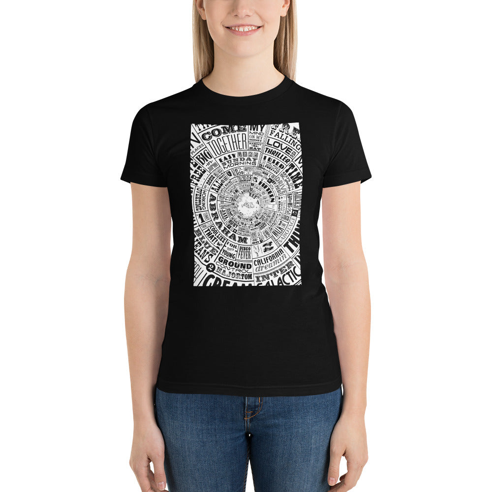 Musical Type wheel Design - Women's t-shirt