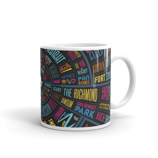 San Francisco Type Wheel Mug