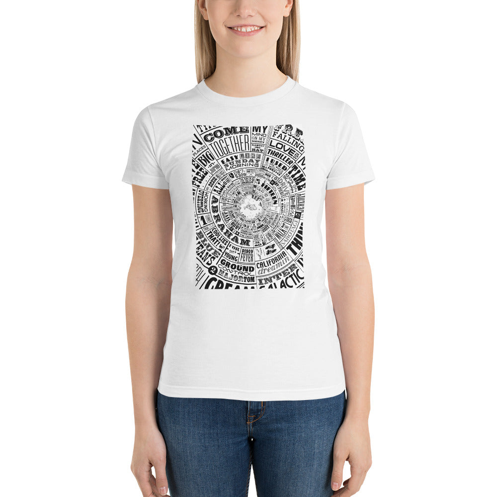 Musical Type wheel Design - Women's t-shirt