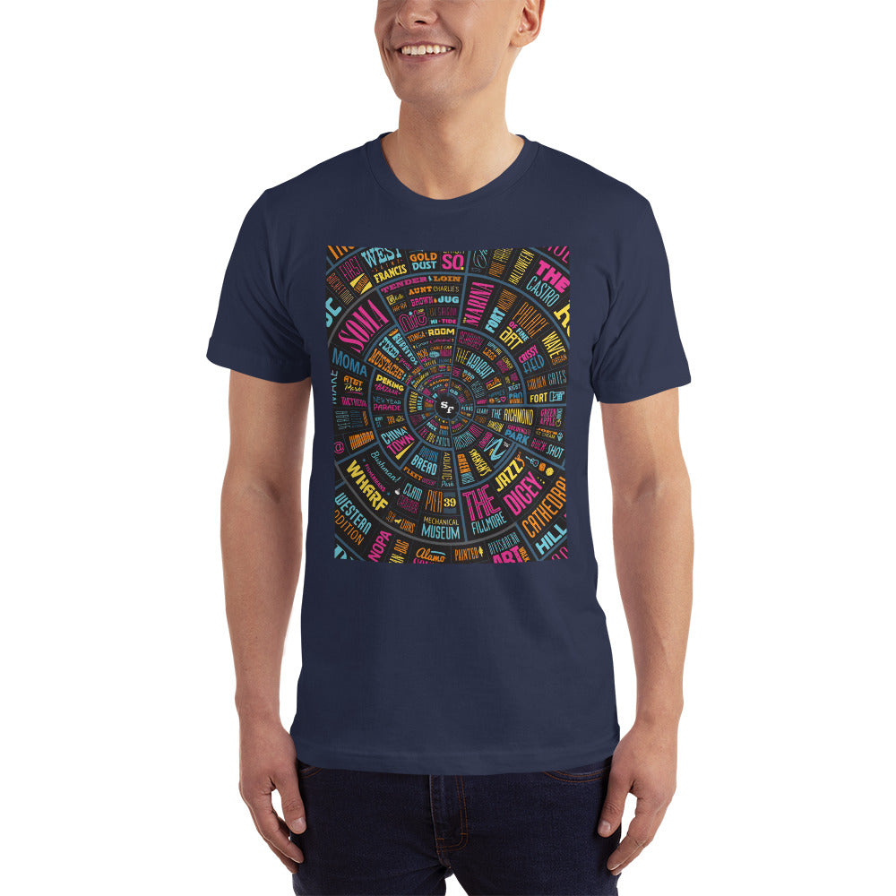 San Francisco Type Wheel - Men's T-Shirt