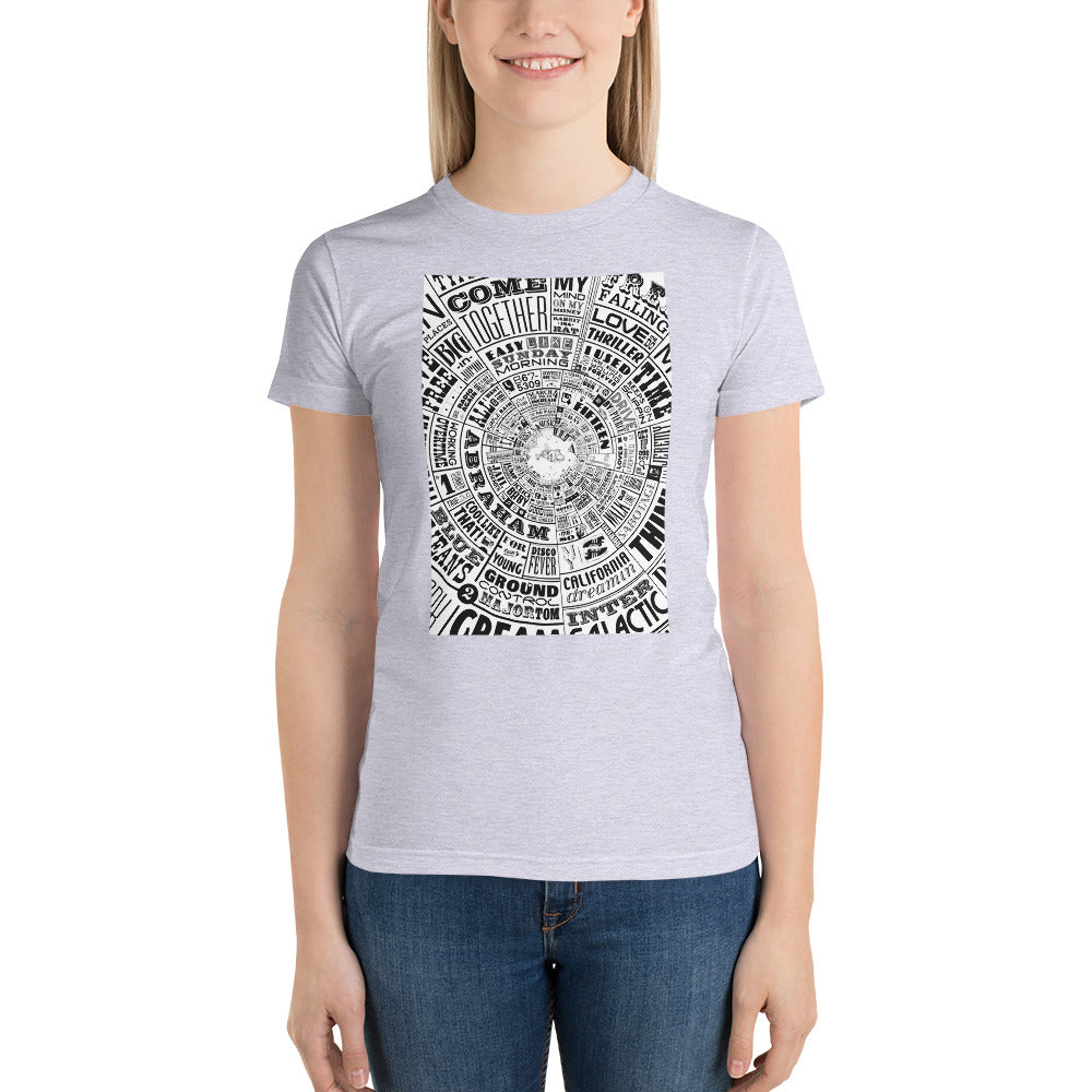 Musical Type wheel Design - Women's t-shirt