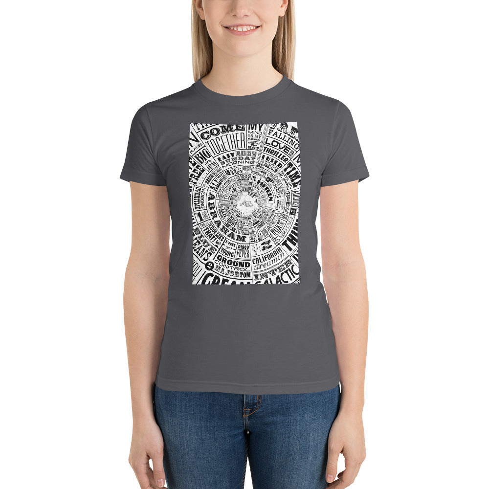 Musical Type wheel Design - Women's t-shirt