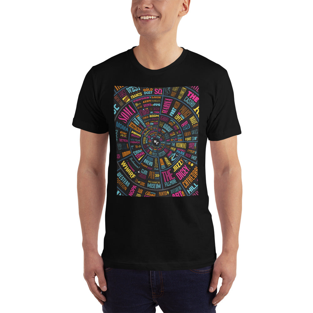San Francisco Type Wheel - Men's T-Shirt