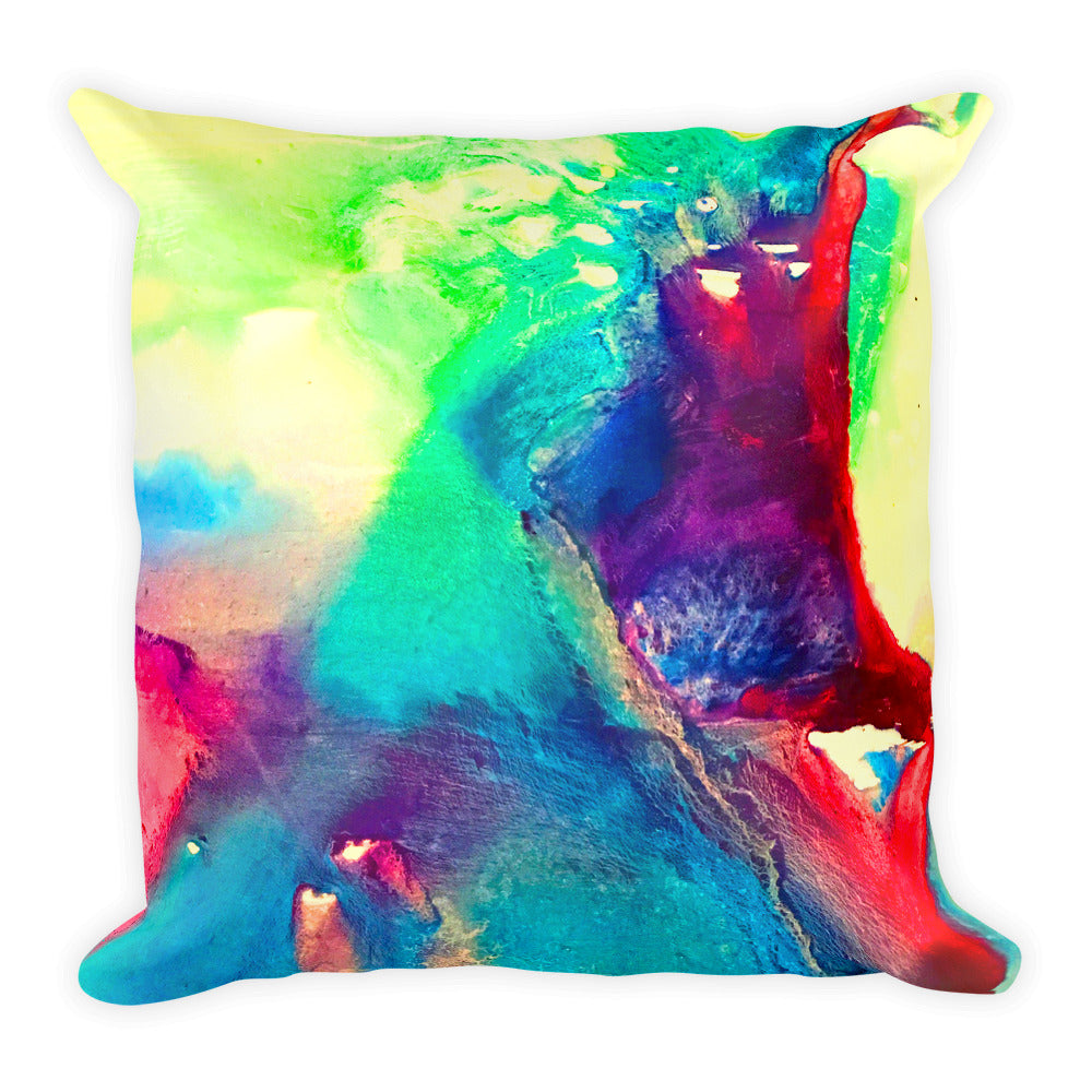 Water Color Abstract - Square Pillow