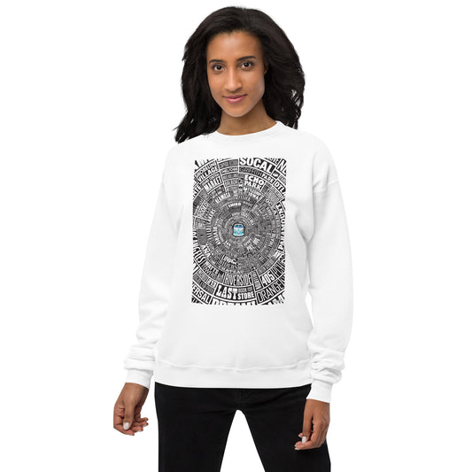 Los Angeles Type Wheel - Sweater - Women's - Black Bkg