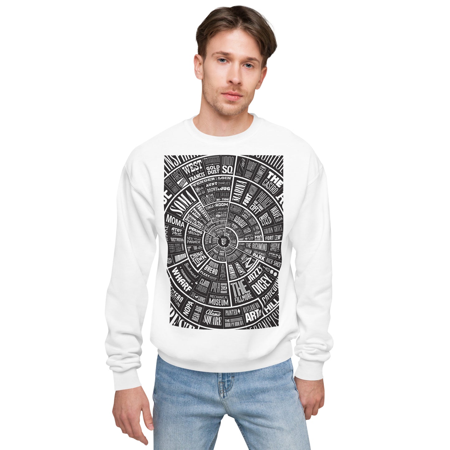 San Francisco Type Wheel - Sweater - Black