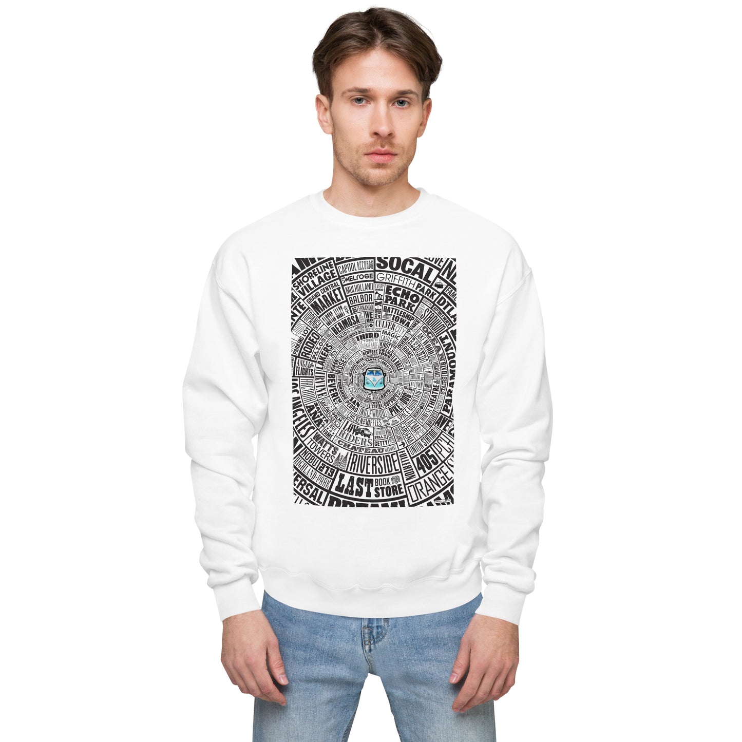 Los Angeles Type Wheel Sweater