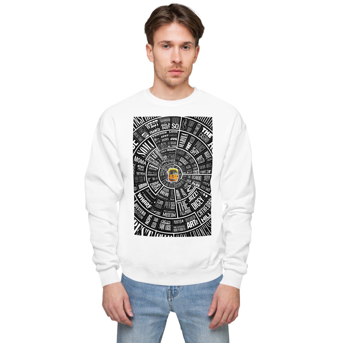 San Francisco Type Wheel - Sweater - Black